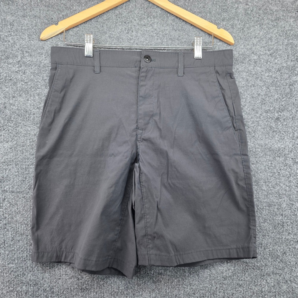 The North Face Mens Grey Nylon Stretch Hiking Chino Shorts Size 30 Regular